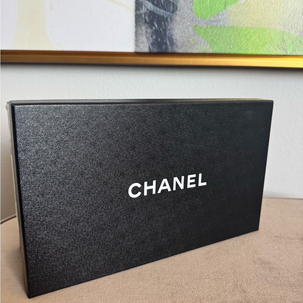 Authentic CHANEL Black Shoe Box 13x8x4 - Empty Box Only